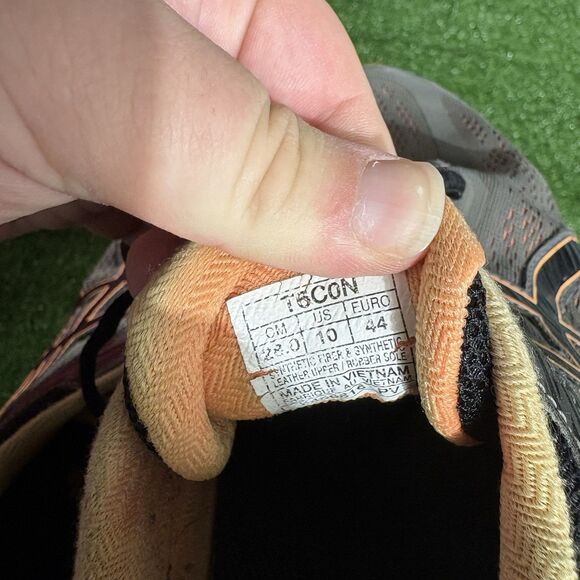 Mens ASICS Gel Pursue Running Walking Sneaker Shoes Mens Size 10 Gray/Orange - Picture 5 of 7